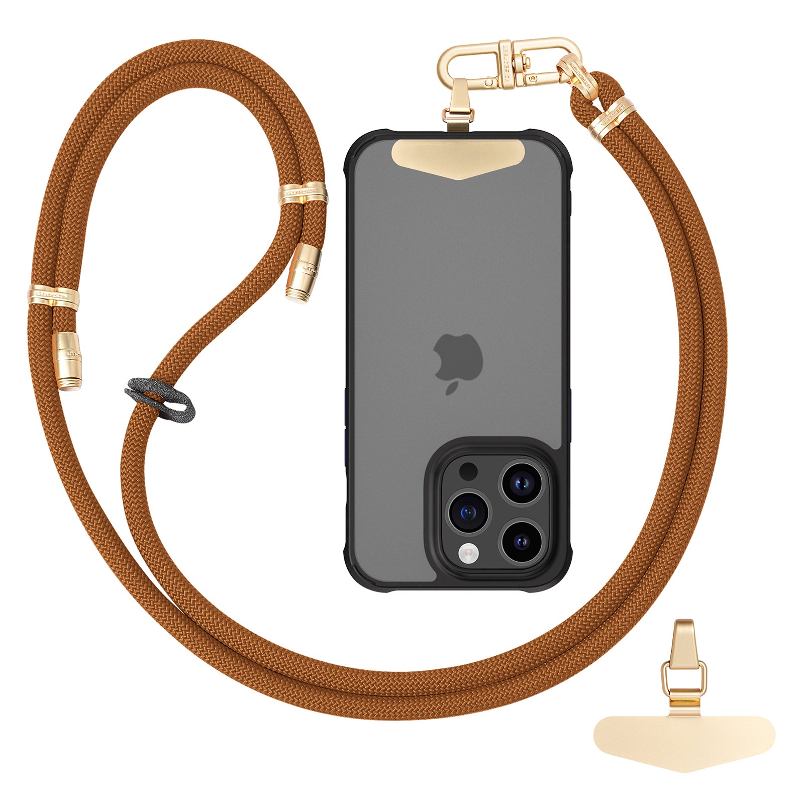 LEEU DESIGN 120cm Smartphone Shoulder Strap with Metal Tether Tab, Adjustable Cell Phone Polyester Lanyard LEEU DESIGN 120cm Smartphone Shoulder Strap with Metal Tether Tab, Adjustable Cell Phone Polyester Lanyard